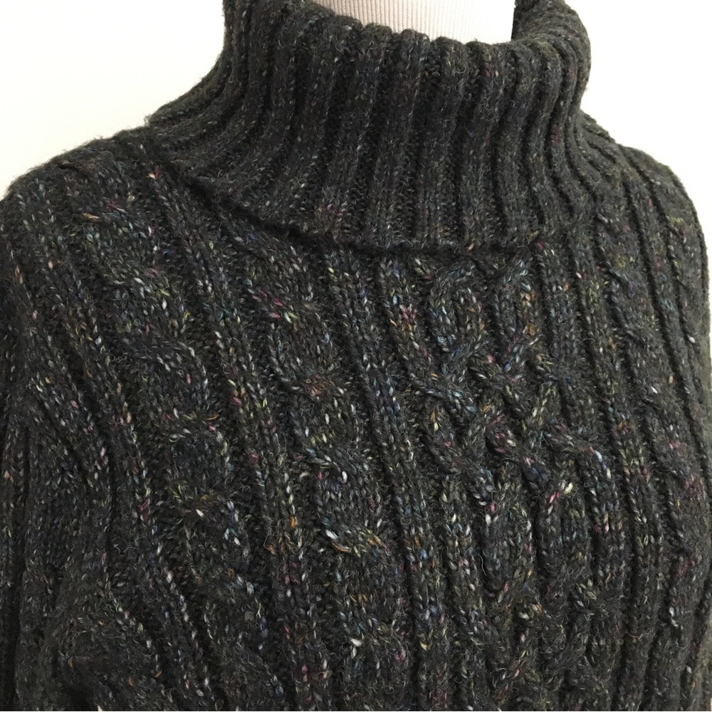 Maternity Cable Knit Turtleneck Sweater Top